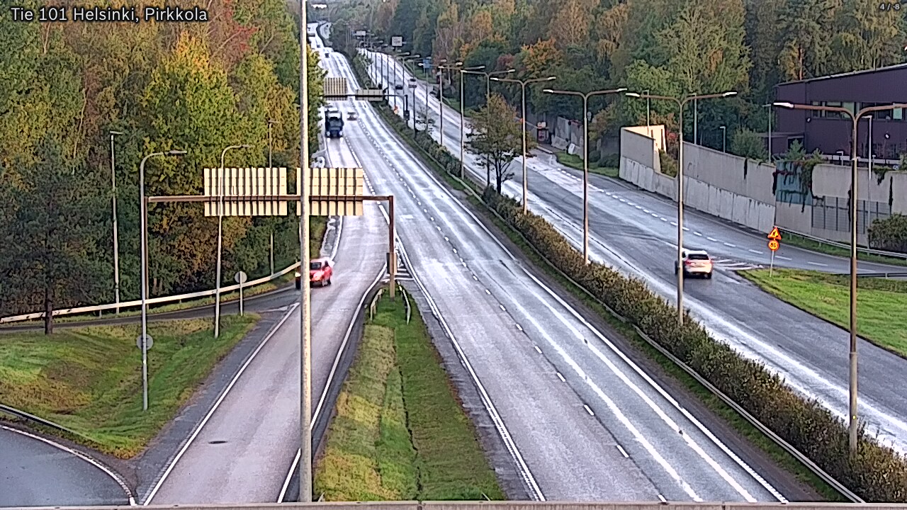 Weather Camera Image Road 101 Helsinki Pirkkola, Helsinki, Uusimaa