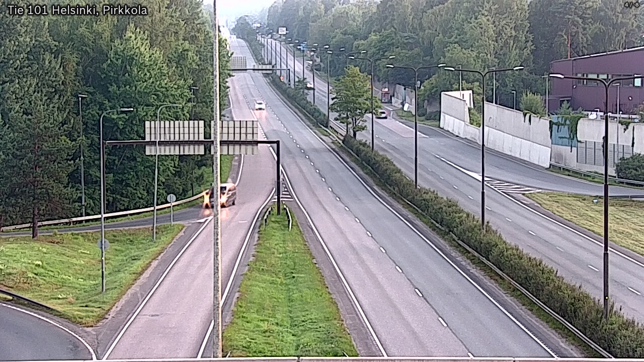 Weather Camera Image Road 101 Helsinki Pirkkola, Helsinki, Uusimaa