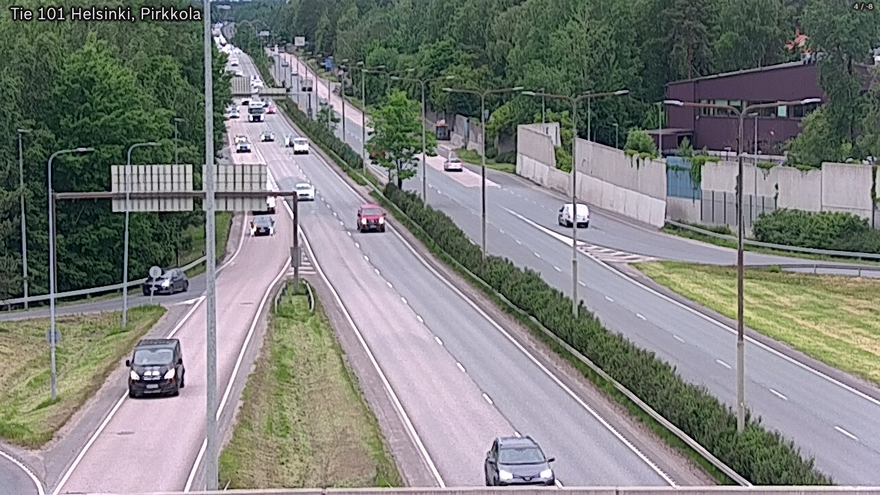 Weather Camera Image Road 101 Helsinki Pirkkola, Helsinki, Uusimaa
