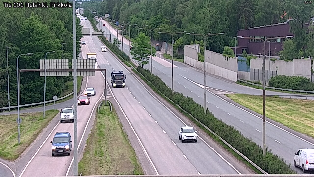 Weather Camera Image Road 101 Helsinki Pirkkola, Helsinki, Uusimaa