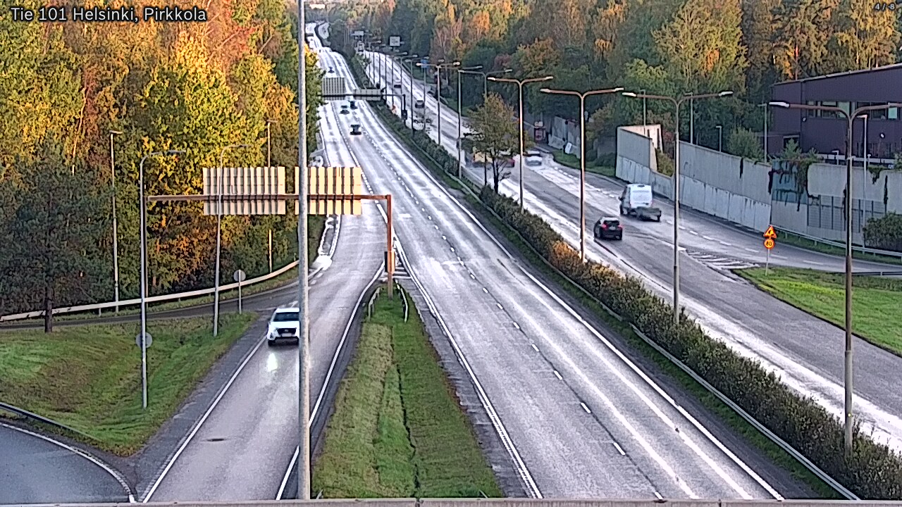 Weather Camera Image Road 101 Helsinki Pirkkola, Helsinki, Uusimaa