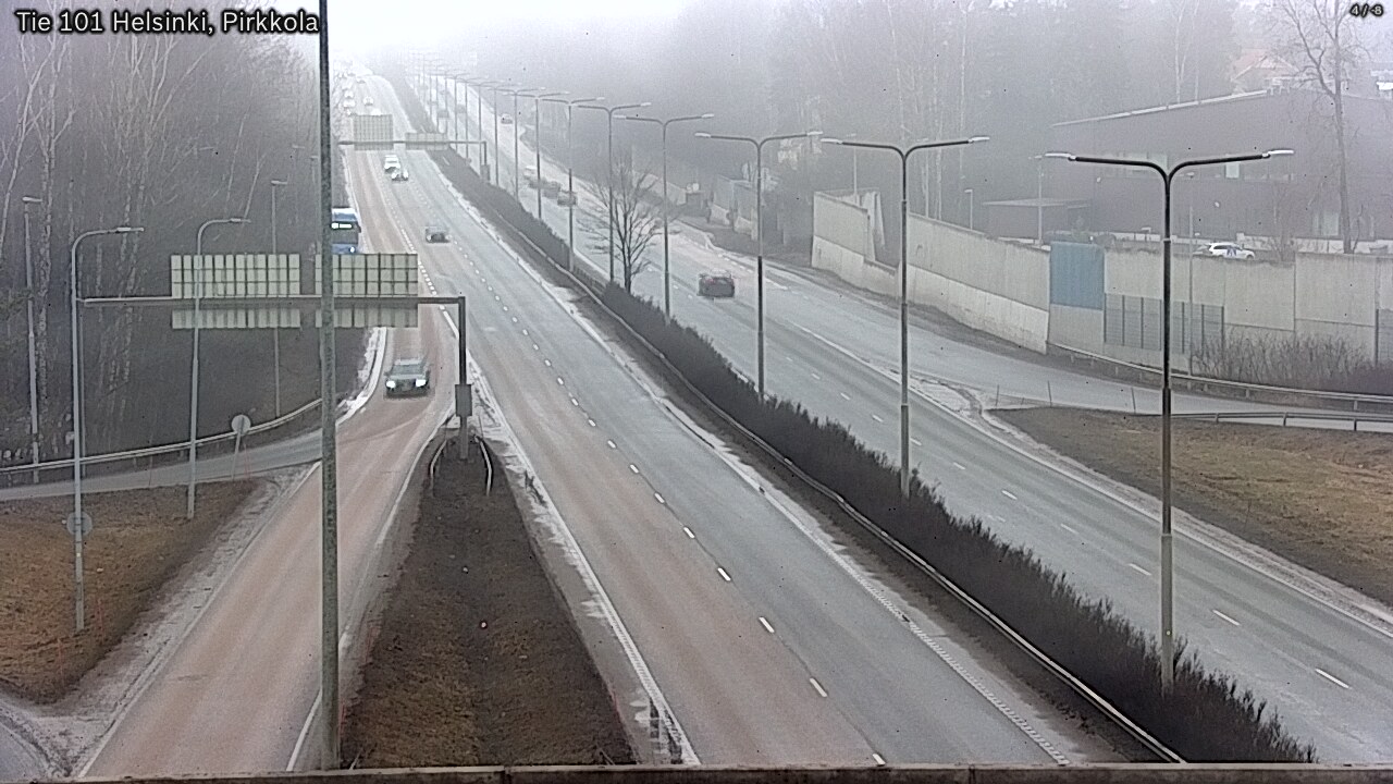 Weather Camera Image Road 101 Helsinki Pirkkola, Helsinki, Uusimaa