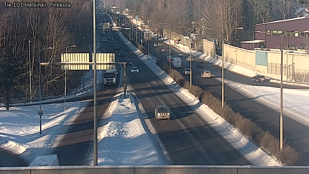 Weather Camera Image Road 101 Helsinki Pirkkola, Helsinki, Uusimaa