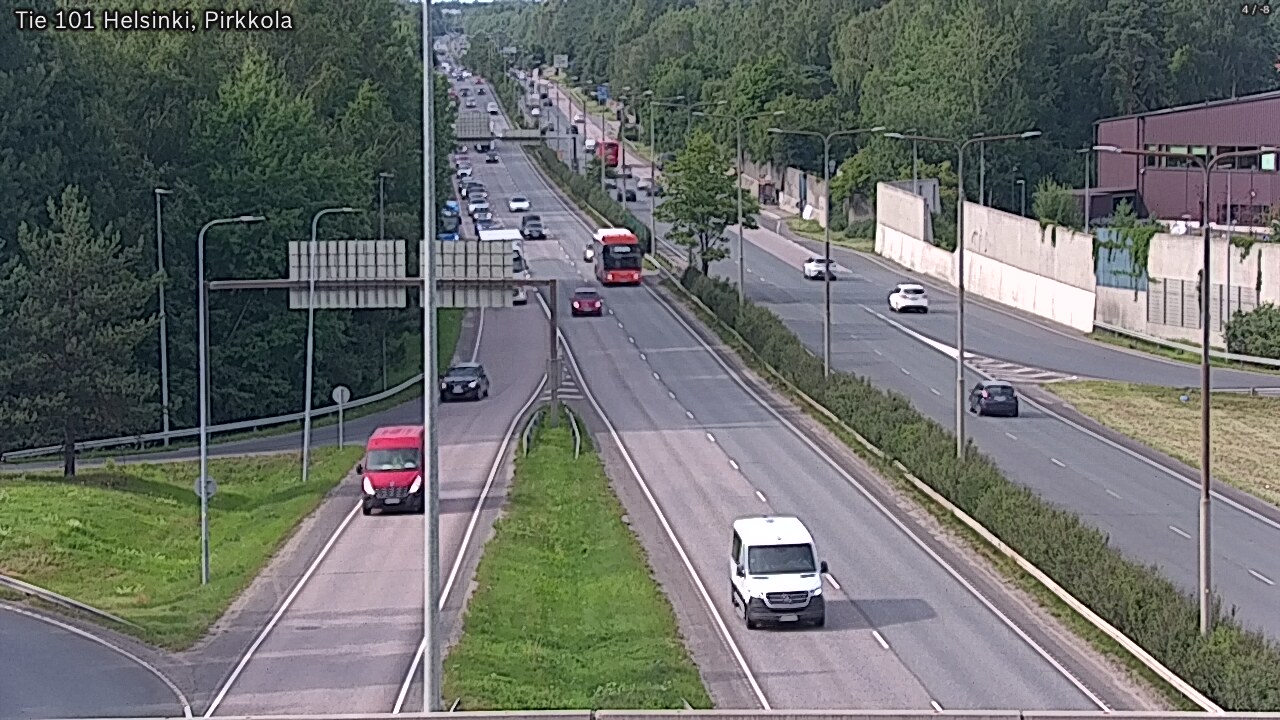 Weather Camera Image Road 101 Helsinki Pirkkola, Helsinki, Uusimaa