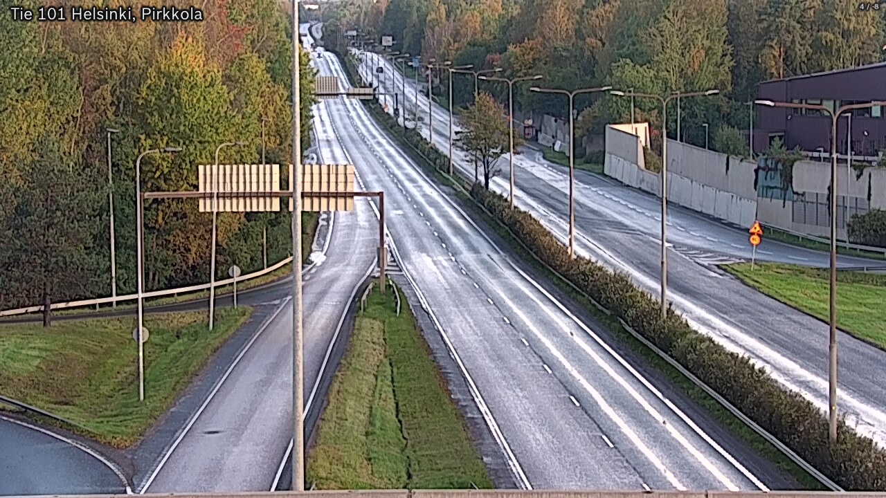 Weather Camera Image Road 101 Helsinki Pirkkola, Helsinki, Uusimaa