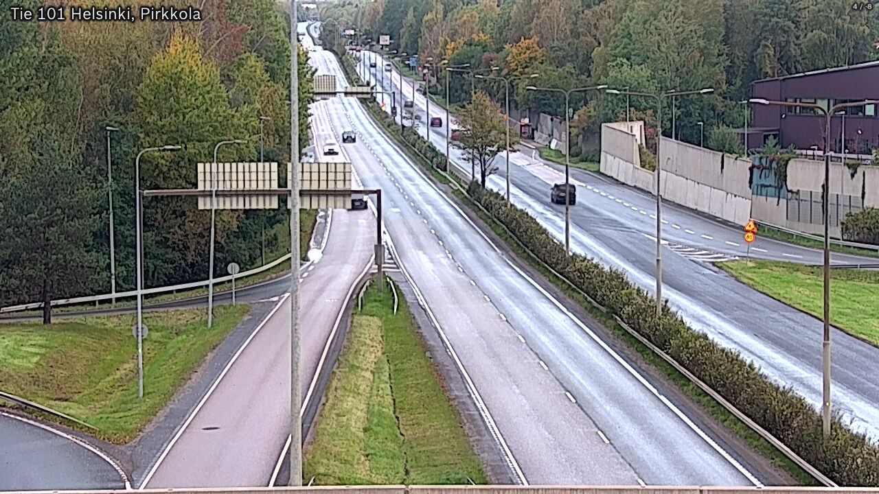Weather Camera Image Road 101 Helsinki Pirkkola, Helsinki, Uusimaa