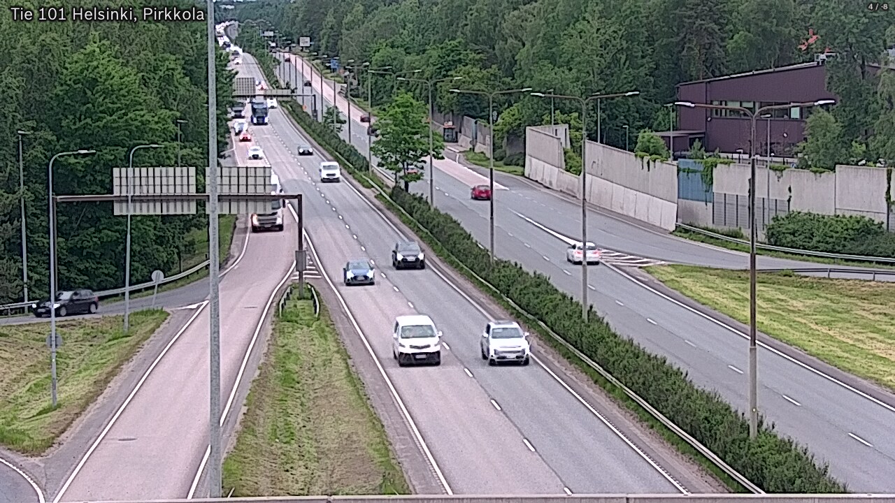 Weather Camera Image Road 101 Helsinki Pirkkola, Helsinki, Uusimaa