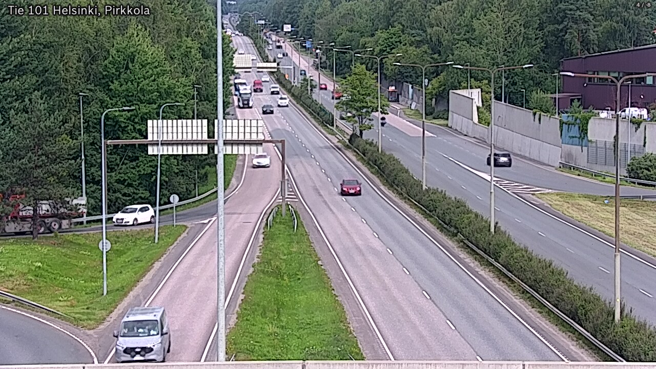 Weather Camera Image Road 101 Helsinki Pirkkola, Helsinki, Uusimaa