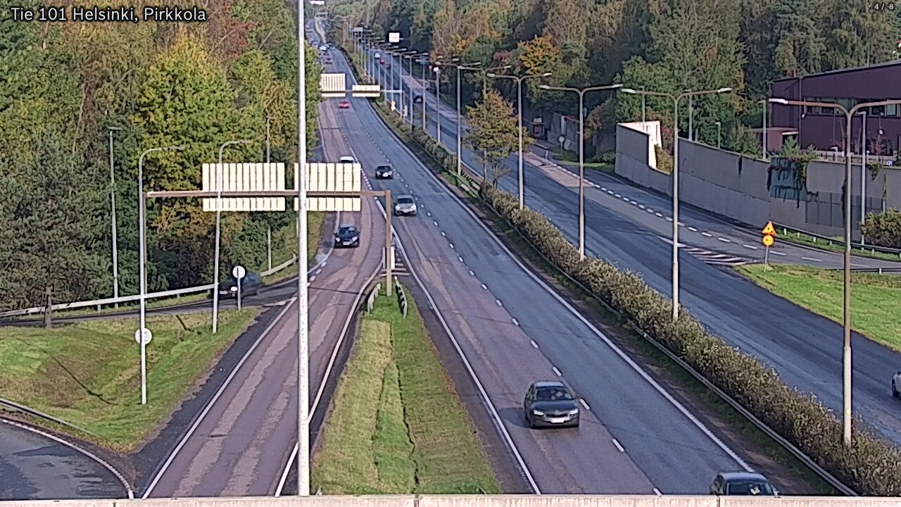 Weather Camera Image Road 101 Helsinki Pirkkola, Helsinki, Uusimaa