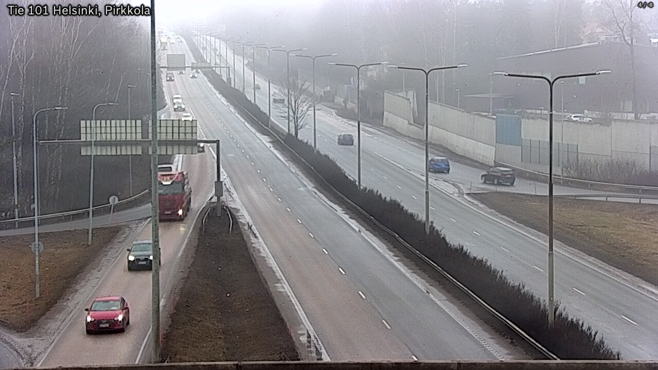 Weather Camera Image Road 101 Helsinki Pirkkola, Helsinki, Uusimaa