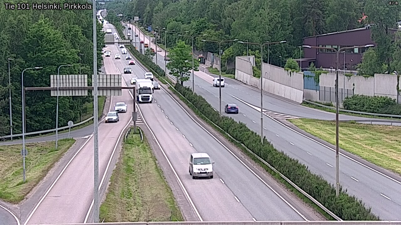 Weather Camera Image Road 101 Helsinki Pirkkola, Helsinki, Uusimaa