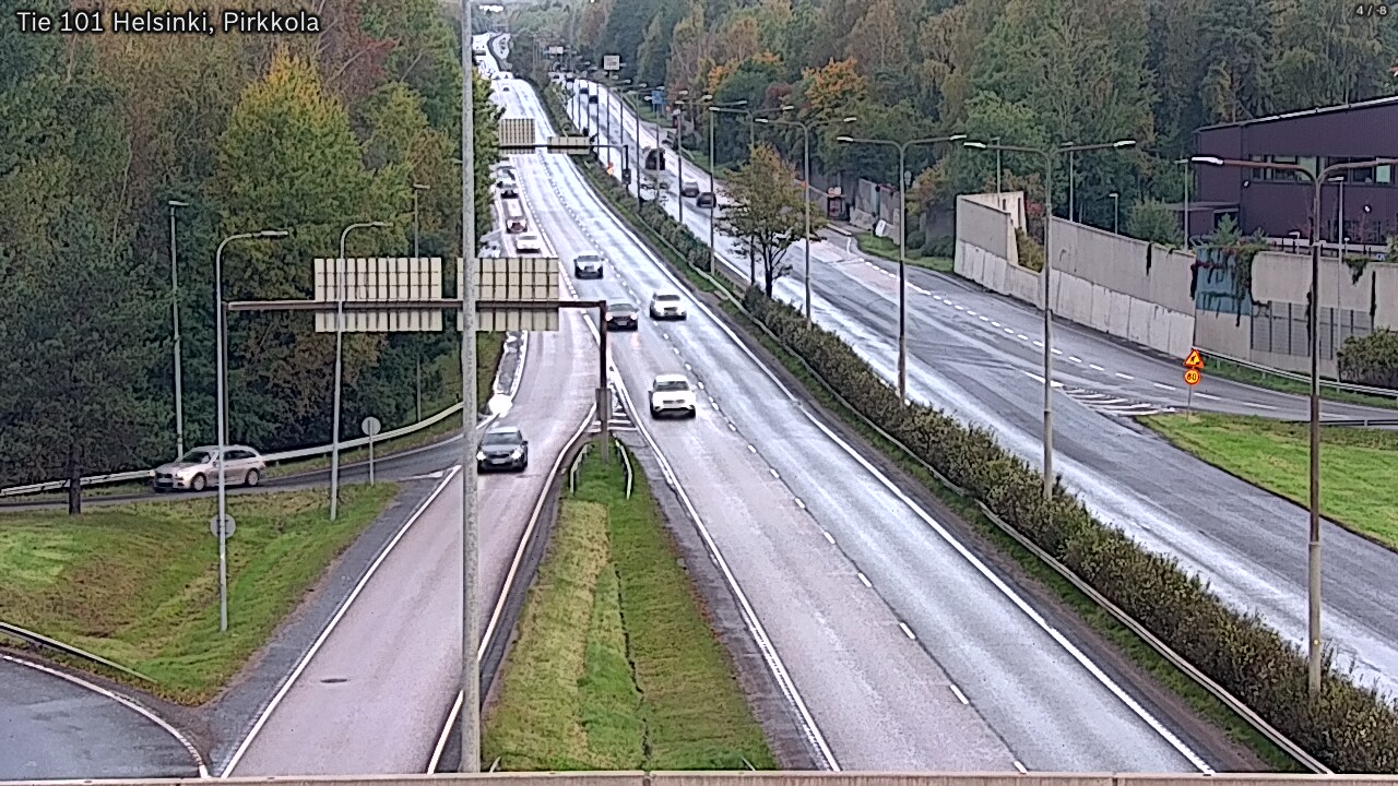 Weather Camera Image Road 101 Helsinki Pirkkola, Helsinki, Uusimaa