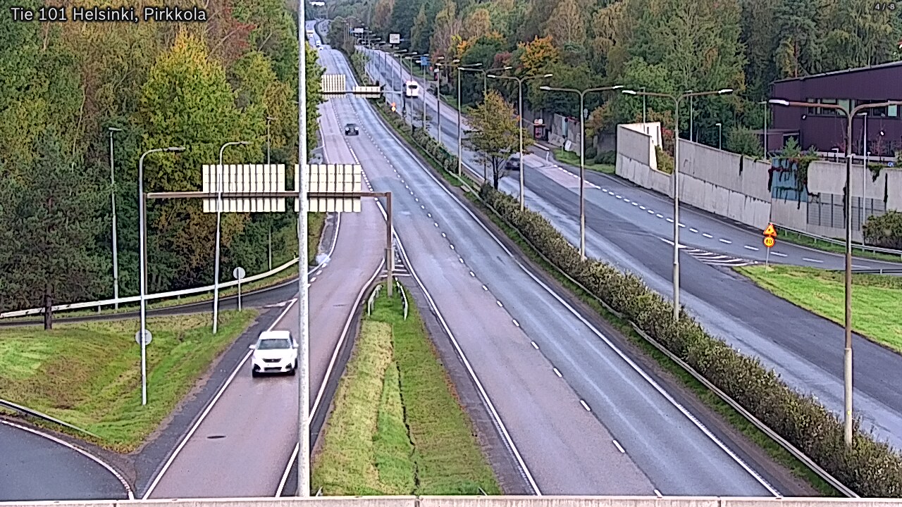Weather Camera Image Road 101 Helsinki Pirkkola, Helsinki, Uusimaa