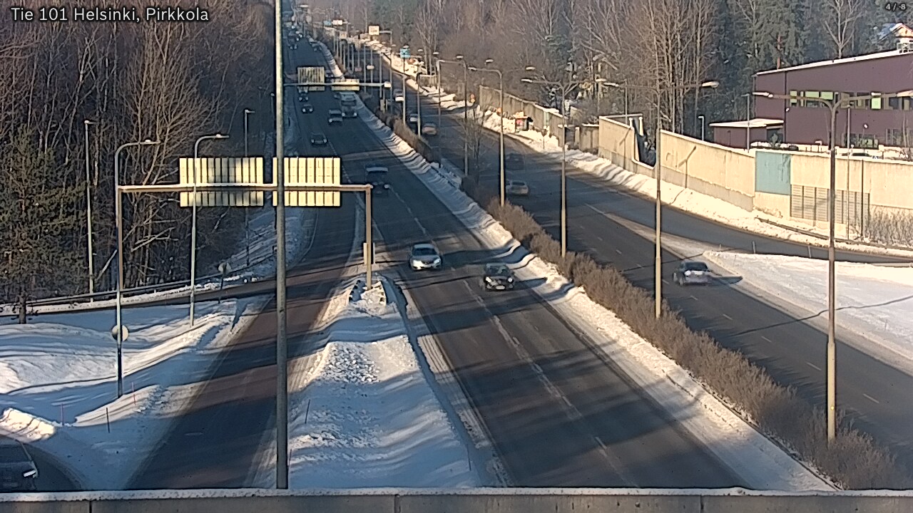 Weather Camera Image Road 101 Helsinki Pirkkola, Helsinki, Uusimaa
