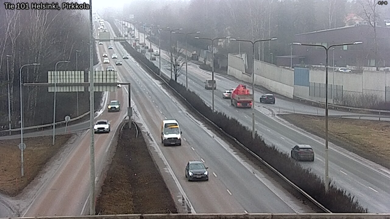 Weather Camera Image Road 101 Helsinki Pirkkola, Helsinki, Uusimaa