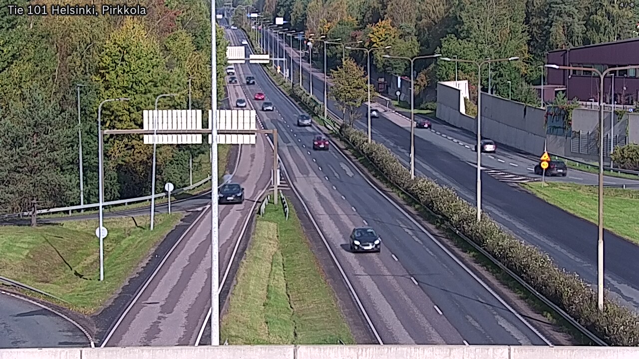Weather Camera Image Road 101 Helsinki Pirkkola, Helsinki, Uusimaa