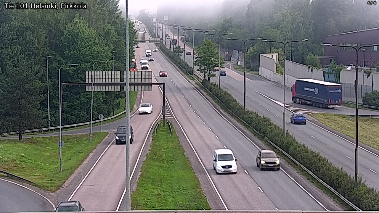 Weather Camera Image Väg 101 Helsingfors Britas, Helsinki, Uusimaa