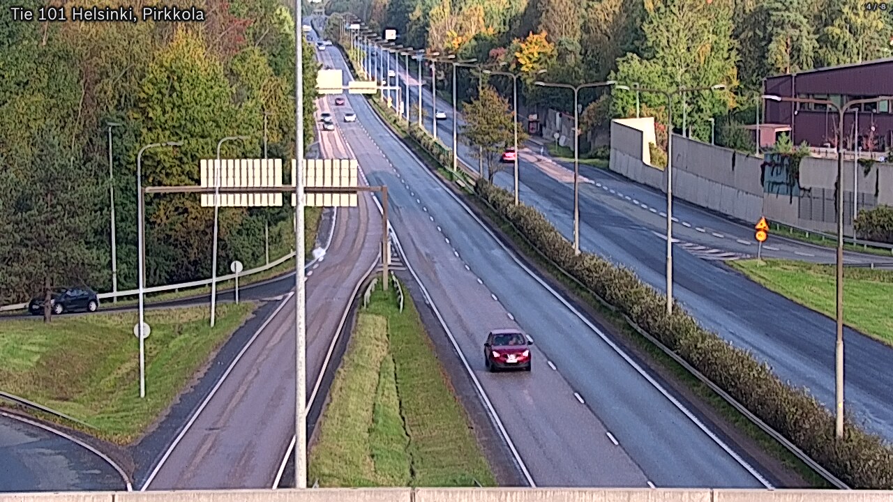 Weather Camera Image Road 101 Helsinki Pirkkola, Helsinki, Uusimaa