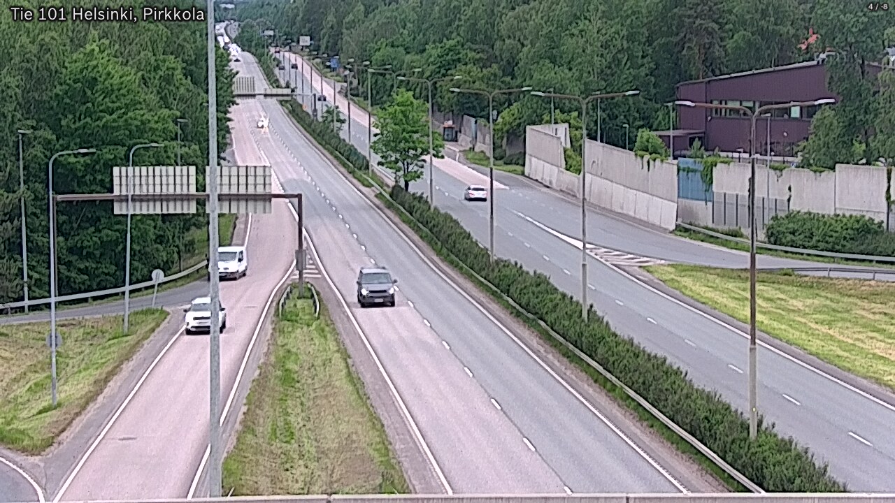 Weather Camera Image Road 101 Helsinki Pirkkola, Helsinki, Uusimaa