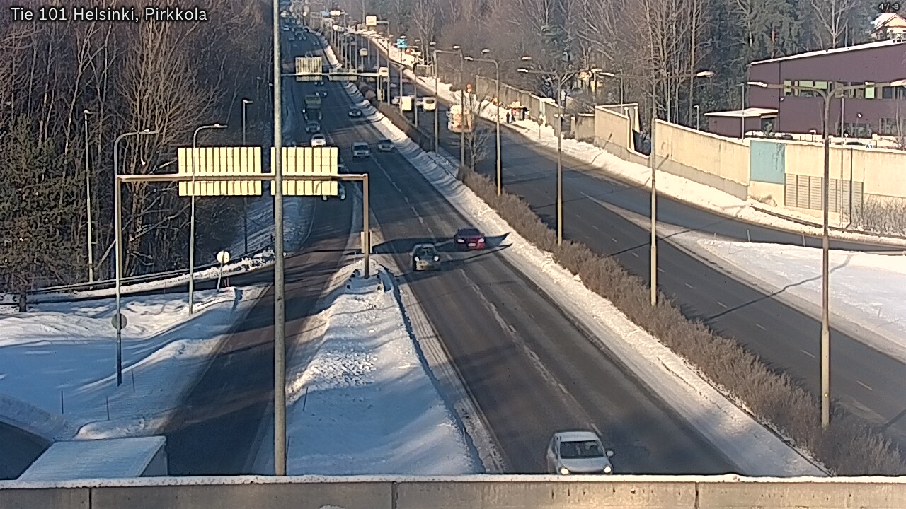 Weather Camera Image Road 101 Helsinki Pirkkola, Helsinki, Uusimaa