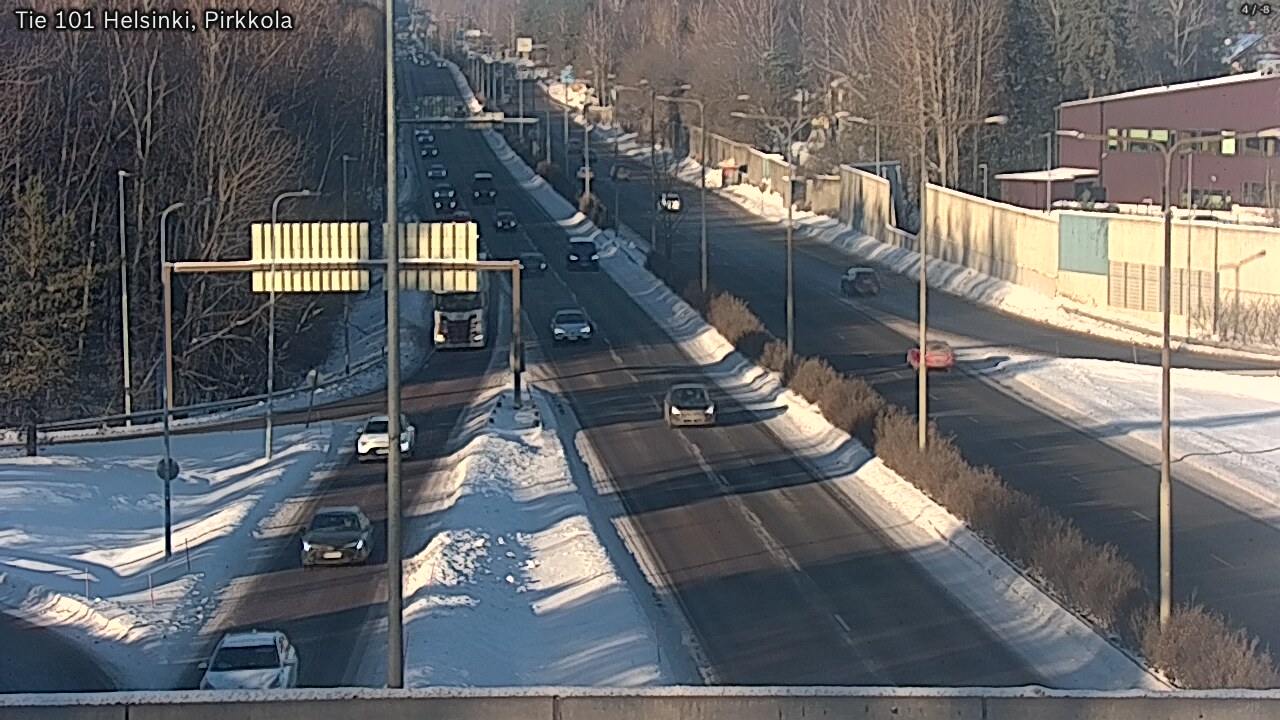 Weather Camera Image Road 101 Helsinki Pirkkola, Helsinki, Uusimaa