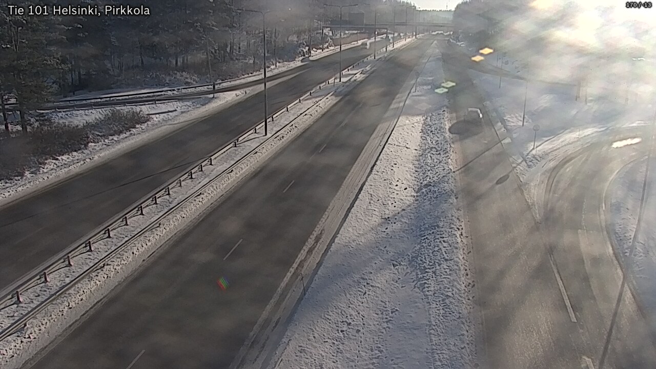 Weather Camera Image Road 101 Helsinki Pirkkola, Helsinki, Uusimaa