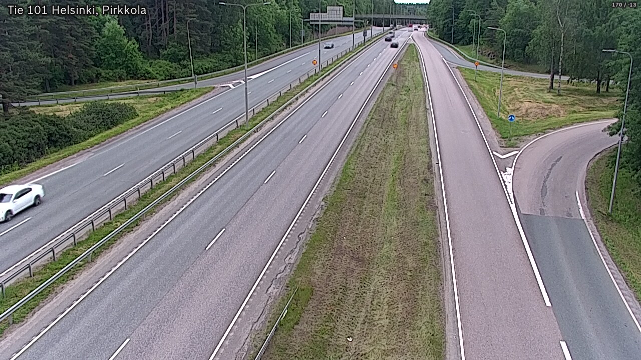 Weather Camera Image Road 101 Helsinki Pirkkola, Helsinki, Uusimaa