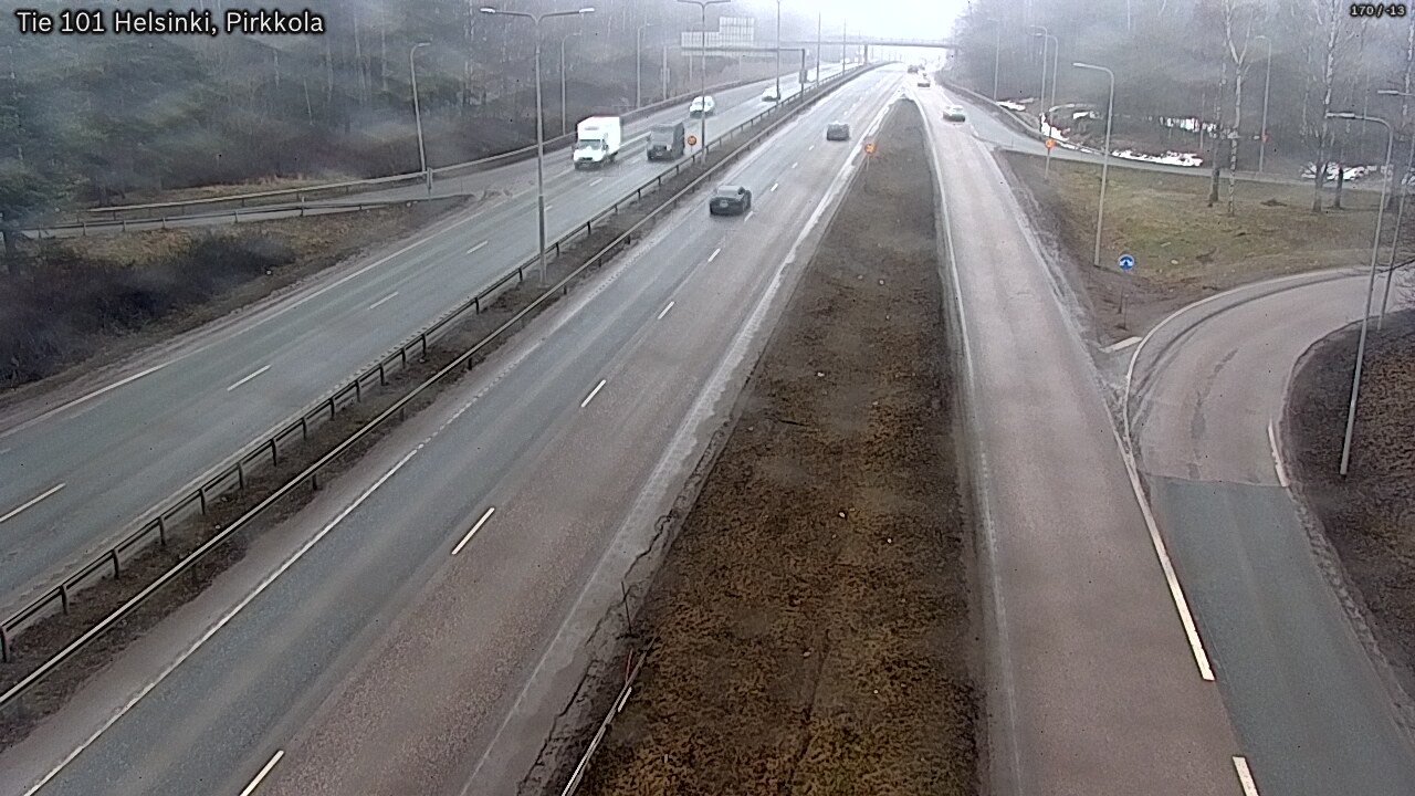 Weather Camera Image Väg 101 Helsingfors Britas, Helsinki, Uusimaa