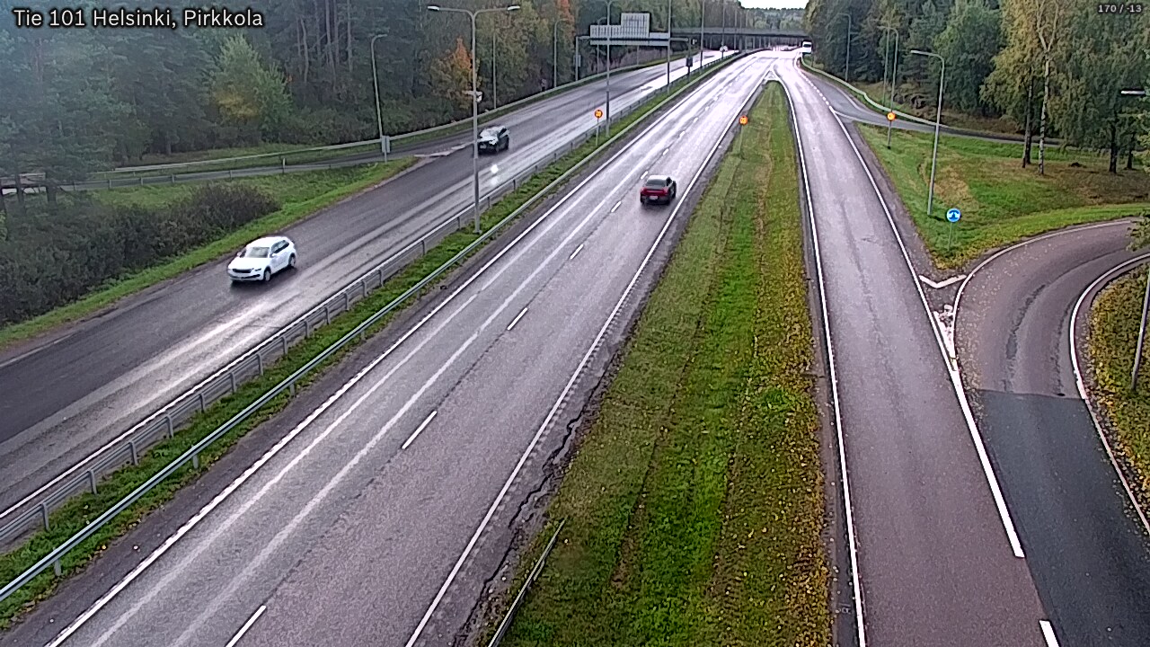 Weather Camera Image Road 101 Helsinki Pirkkola, Helsinki, Uusimaa