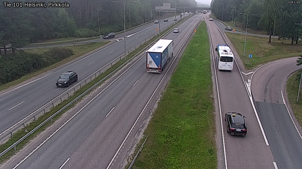 Weather Camera Image Väg 101 Helsingfors Britas, Helsinki, Uusimaa