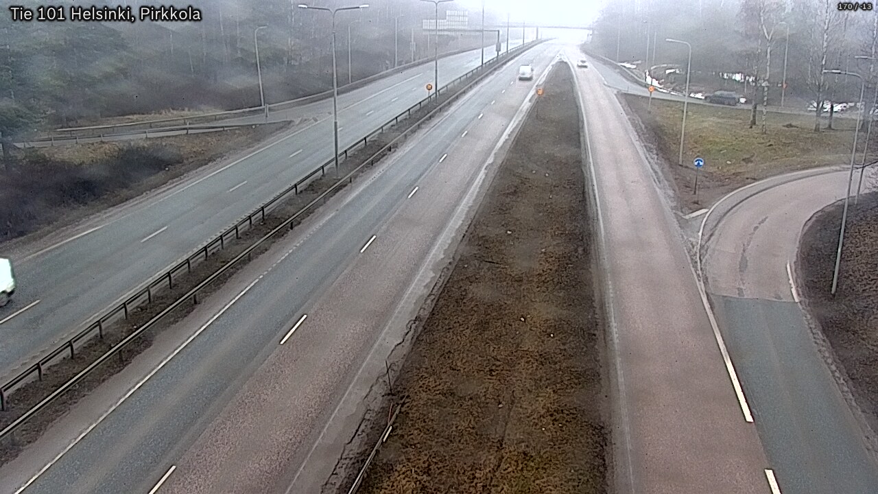 Weather Camera Image Road 101 Helsinki Pirkkola, Helsinki, Uusimaa