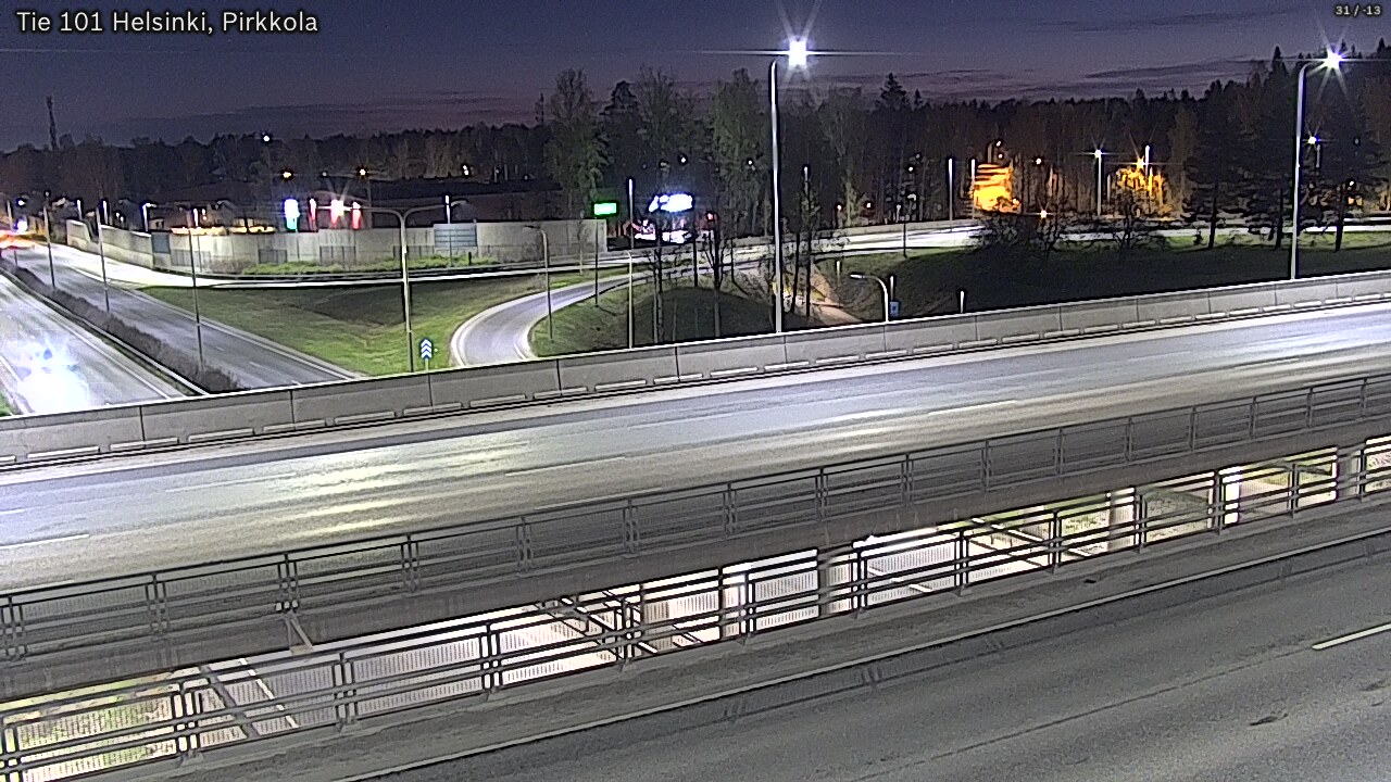 Weather Camera Image Road 101 Helsinki Pirkkola, Helsinki, Uusimaa
