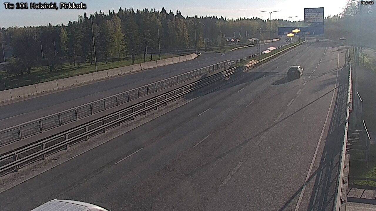 Weather Camera Image Road 101 Helsinki Pirkkola, Helsinki, Uusimaa