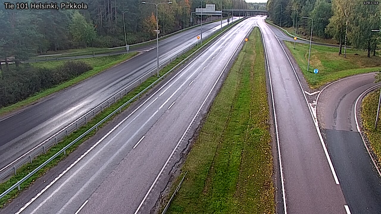 Weather Camera Image Road 101 Helsinki Pirkkola, Helsinki, Uusimaa