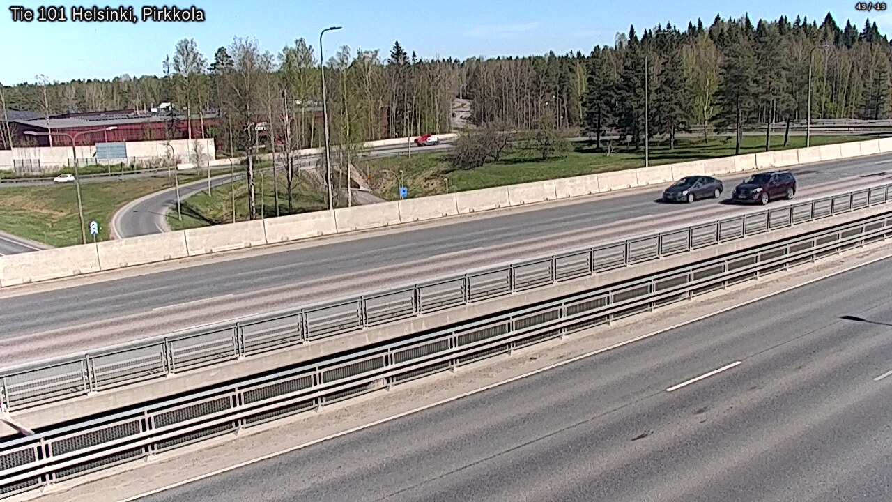 Weather Camera Image Road 101 Helsinki Pirkkola, Helsinki, Uusimaa