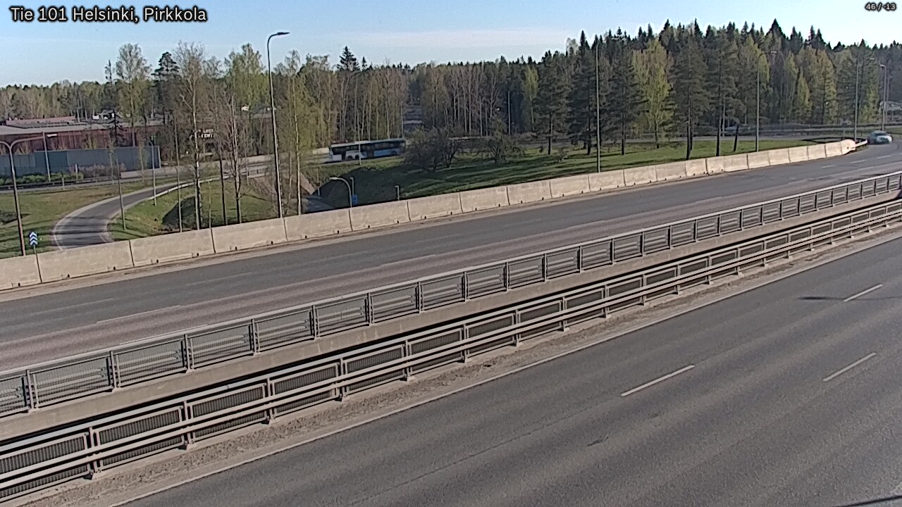 Weather Camera Image Road 101 Helsinki Pirkkola, Helsinki, Uusimaa