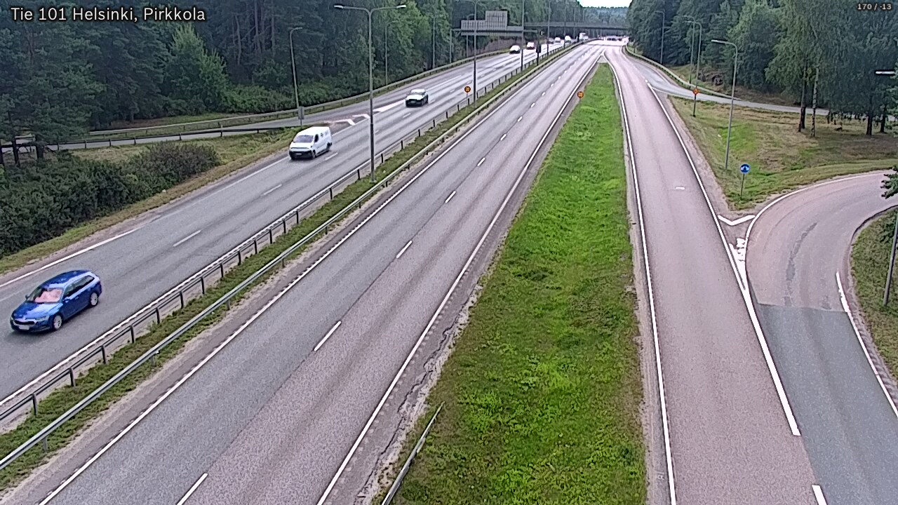 Weather Camera Image Väg 101 Helsingfors Britas, Helsinki, Uusimaa