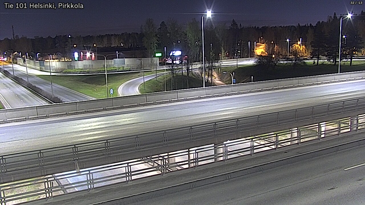 Weather Camera Image Road 101 Helsinki Pirkkola, Helsinki, Uusimaa