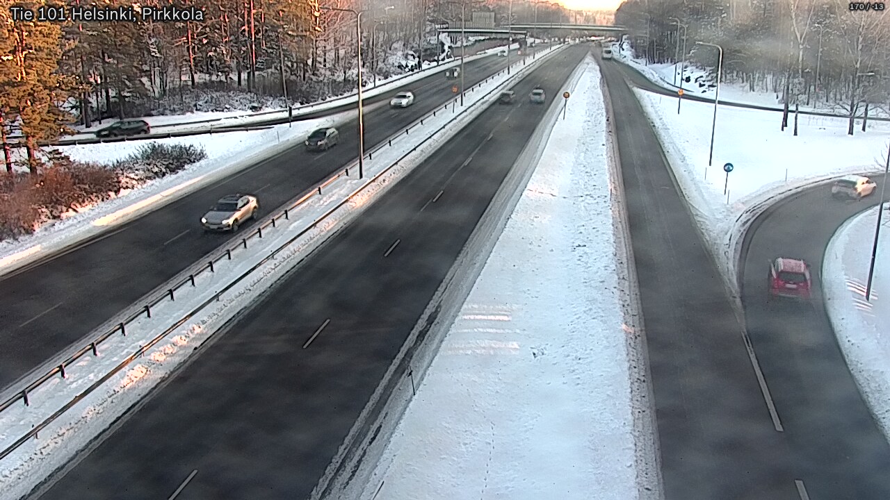 Weather Camera Image Road 101 Helsinki Pirkkola, Helsinki, Uusimaa