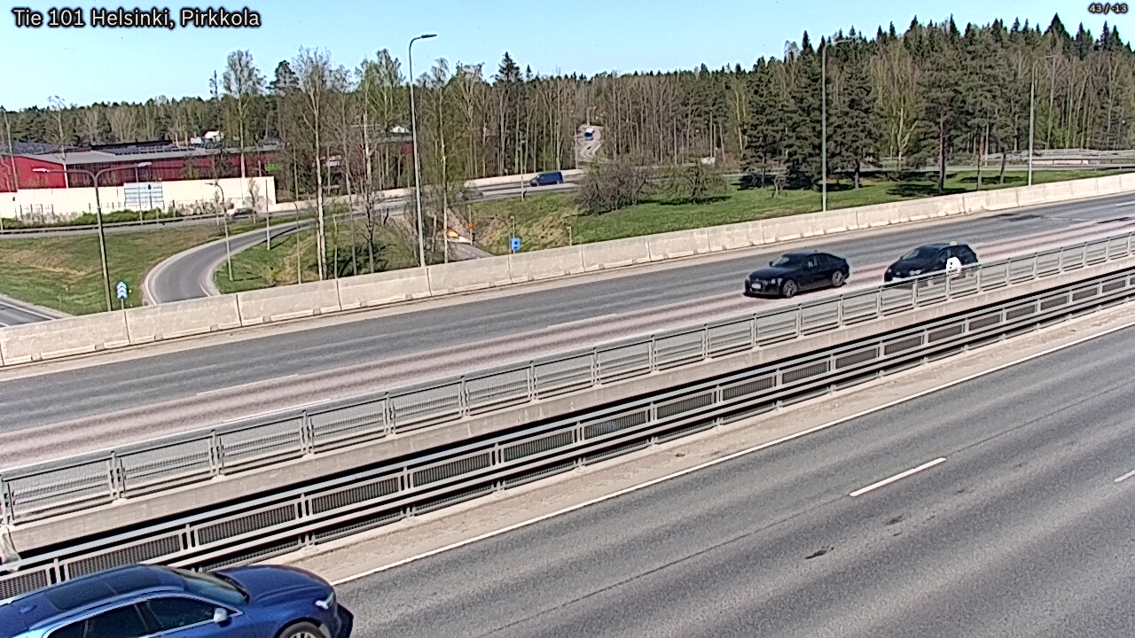 Weather Camera Image Road 101 Helsinki Pirkkola, Helsinki, Uusimaa