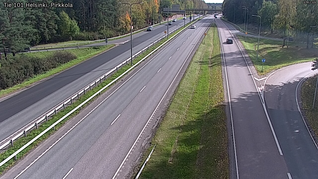 Weather Camera Image Väg 101 Helsingfors Britas, Helsinki, Uusimaa