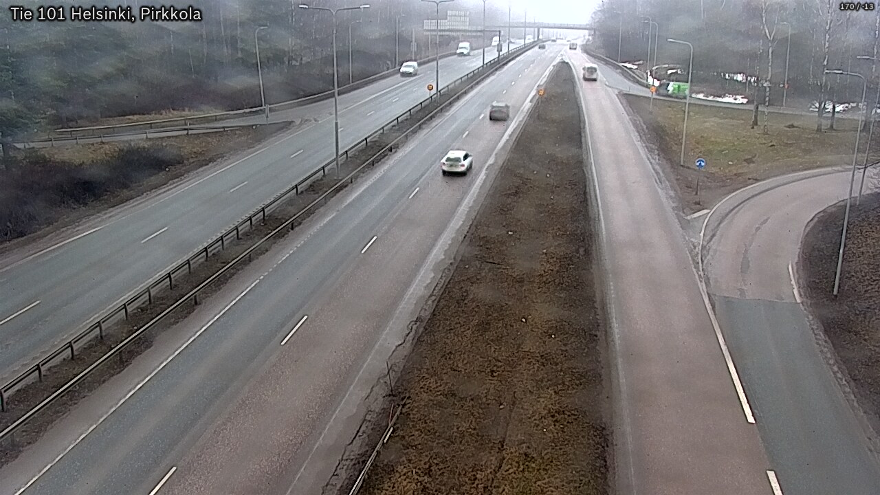 Weather Camera Image Road 101 Helsinki Pirkkola, Helsinki, Uusimaa