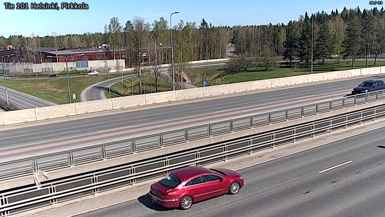 Weather Camera Image Road 101 Helsinki Pirkkola, Helsinki, Uusimaa