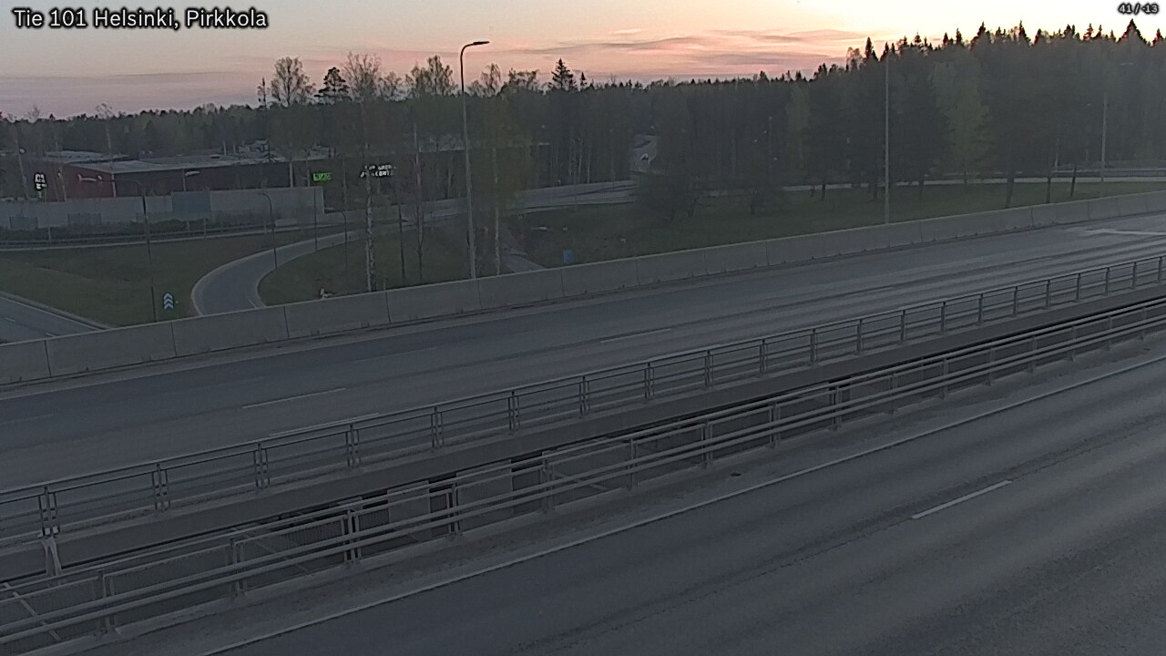 Weather Camera Image Road 101 Helsinki Pirkkola, Helsinki, Uusimaa