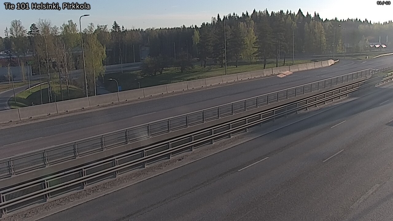 Weather Camera Image Road 101 Helsinki Pirkkola, Helsinki, Uusimaa