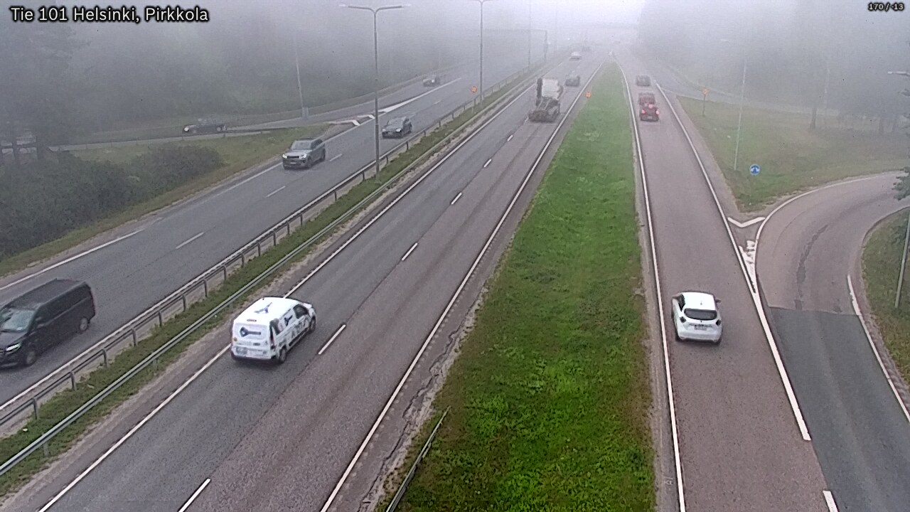 Weather Camera Image Väg 101 Helsingfors Britas, Helsinki, Uusimaa