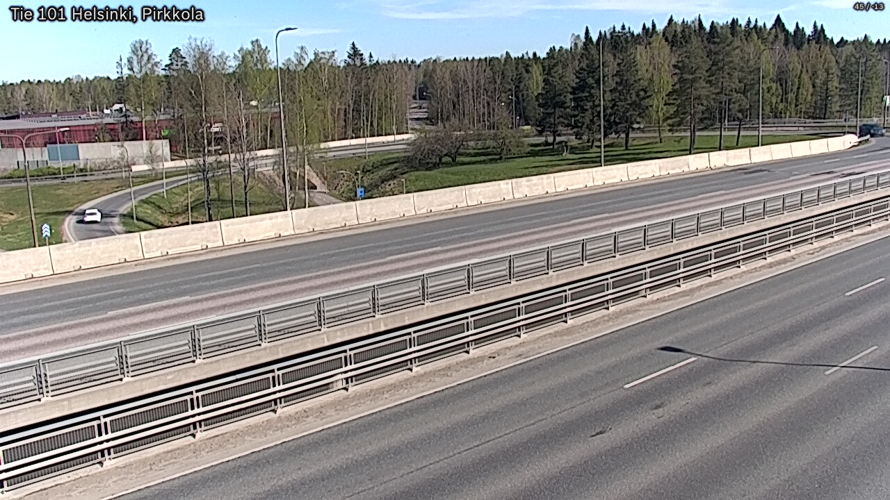 Weather Camera Image Road 101 Helsinki Pirkkola, Helsinki, Uusimaa