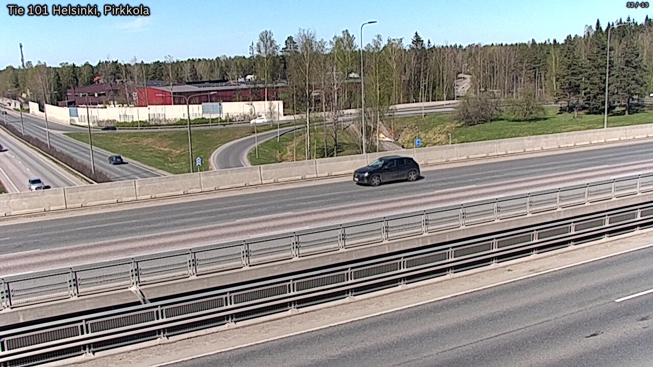 Weather Camera Image Road 101 Helsinki Pirkkola, Helsinki, Uusimaa