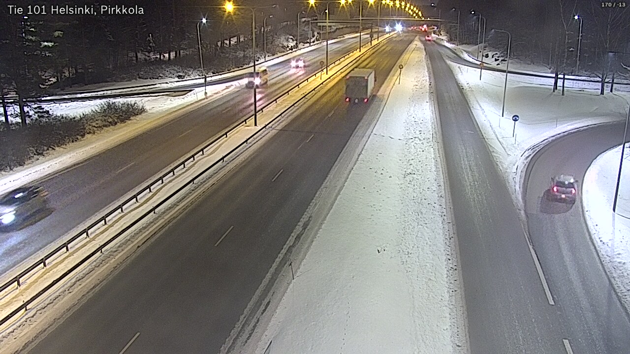 Weather Camera Image Road 101 Helsinki Pirkkola, Helsinki, Uusimaa