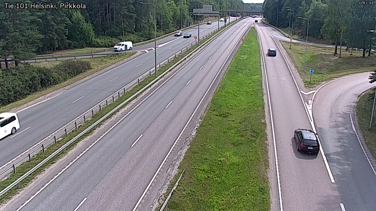 Weather Camera Image Road 101 Helsinki Pirkkola, Helsinki, Uusimaa
